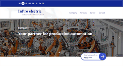 Desktop Screenshot of inpro-electric.com