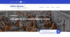 Desktop Screenshot of inpro-electric.sk