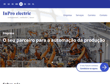 Tablet Screenshot of inpro-electric.com.br
